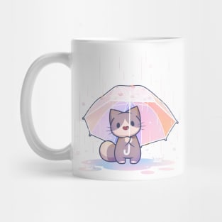 Rainy Day Cat Mug